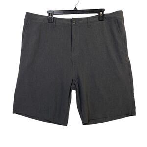 Elysian Men's Dark Gray Flat Front Hybrid Shorts Size 40
